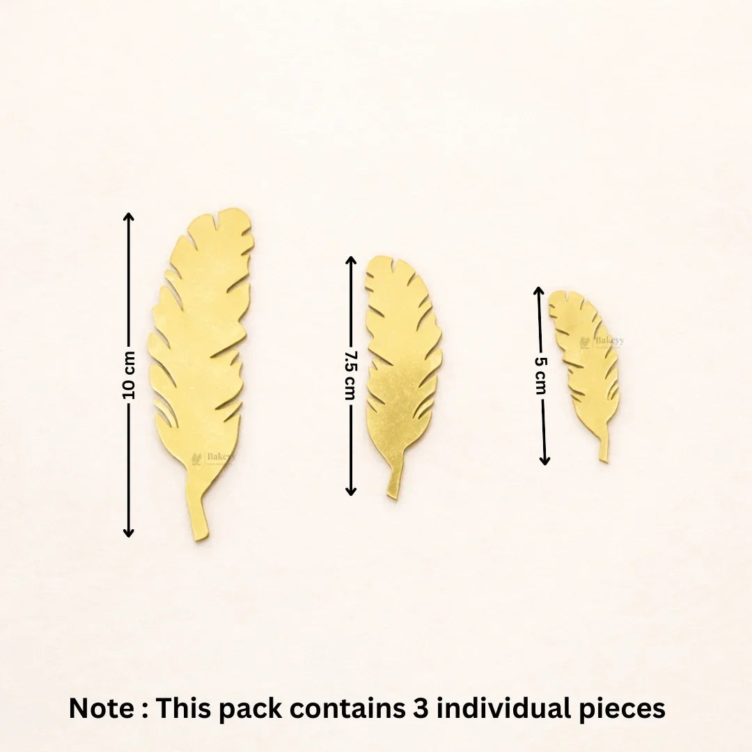 Gold Metallic Cake Topper Cutouts Set | Assorted Designs for Cake Decoration | Pack of 1