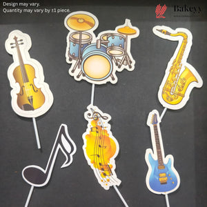Hobbies & Lifestyle Cake Toppers | Fun Hobby-Themed Decor Picks | Assorted Adult Theme Pack | Pack of 6