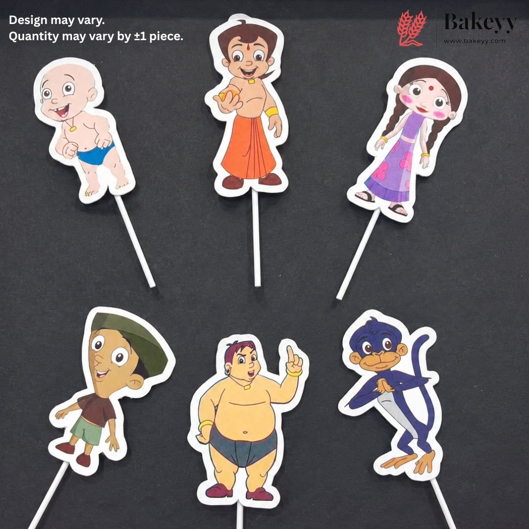 Kids Movies & Shows Cake Toppers | Birthday Party Decor | Birthday Cake Decor | Pack of 6