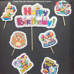 Kids Movies & Shows Cake Toppers | Birthday Party Decor | Birthday Cake Decor | Pack of 6