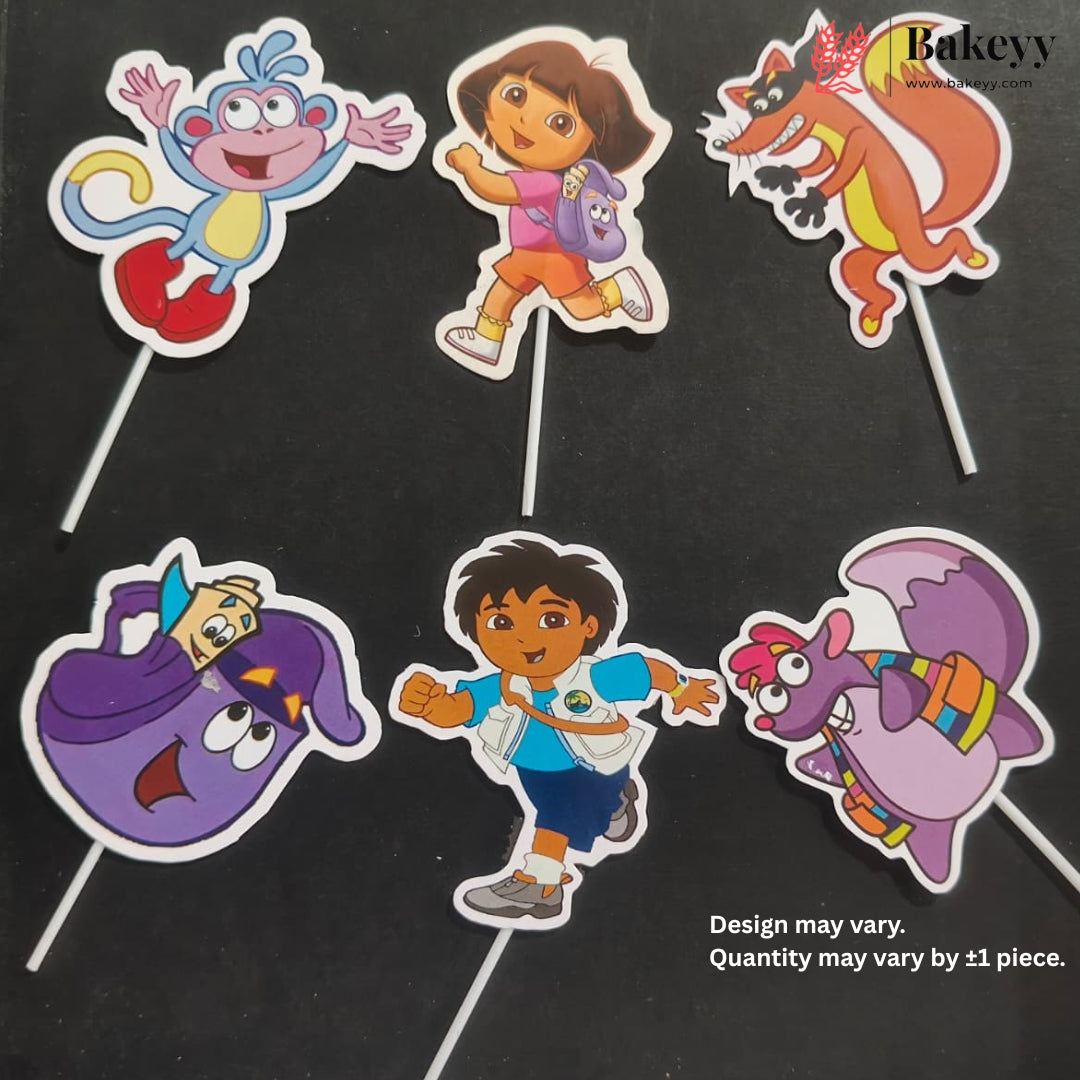 Kids Movies & Shows Cake Toppers | Birthday Party Decor | Birthday Cake Decor | Pack of 6