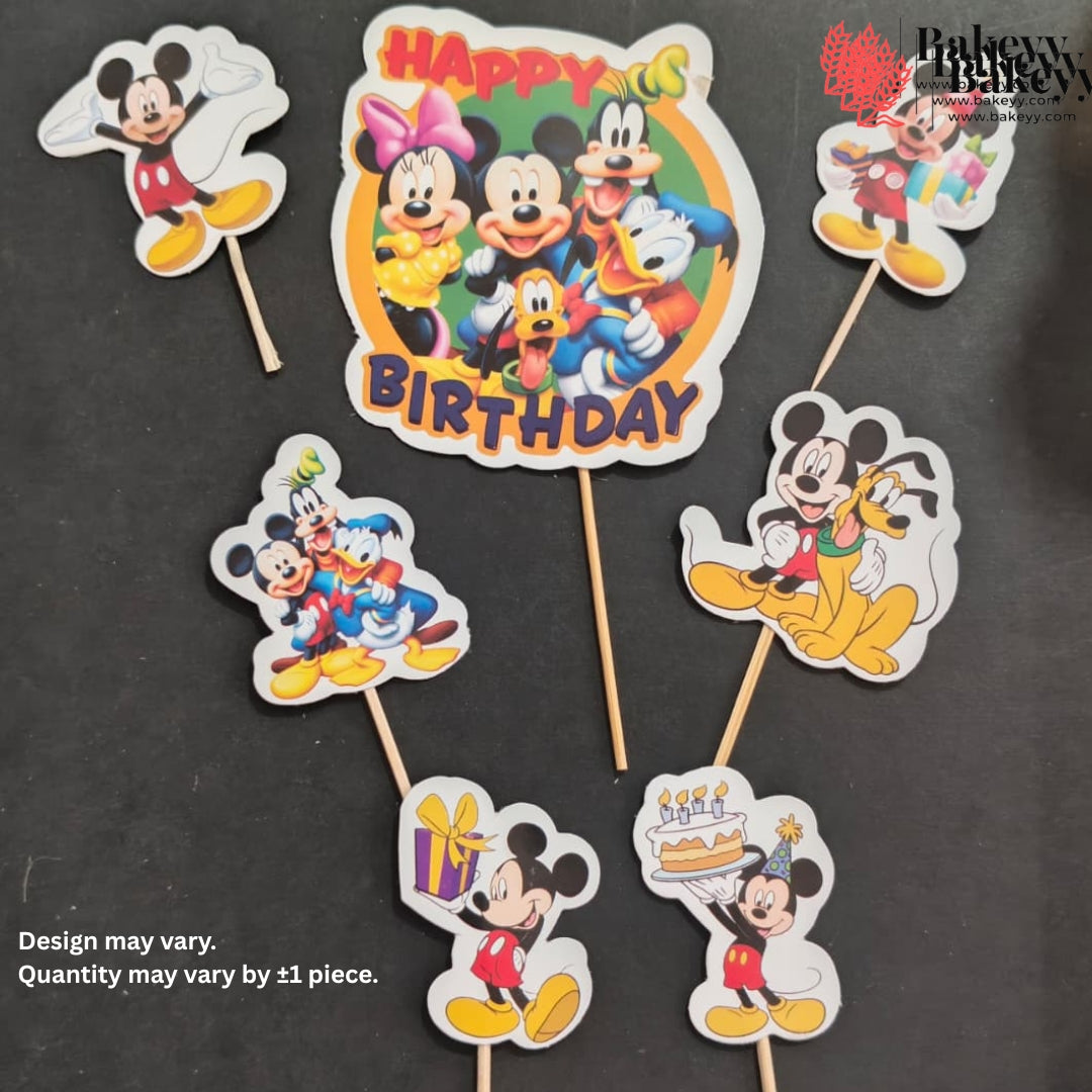 Kids Movies & Shows Cake Toppers | Birthday Party Decor | Birthday Cake Decor | Pack of 6