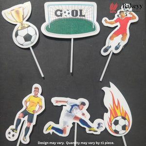 Hobbies & Lifestyle Cake Toppers | Fun Hobby-Themed Decor Picks | Assorted Adult Theme Pack | 6 pieces per pack | Pack of 1