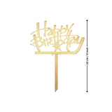 4 Inch | Happy Birthday Cake Topper | Multiple Designs Available | Pack of 5
