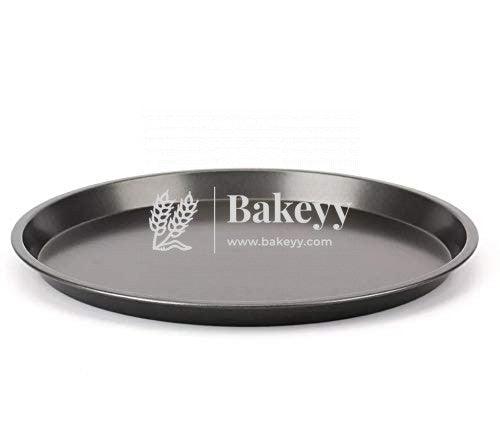 Carbon Steel Non-Stick Round Plate Cake Pizza Tray Baking Mould - Bakeyy.com