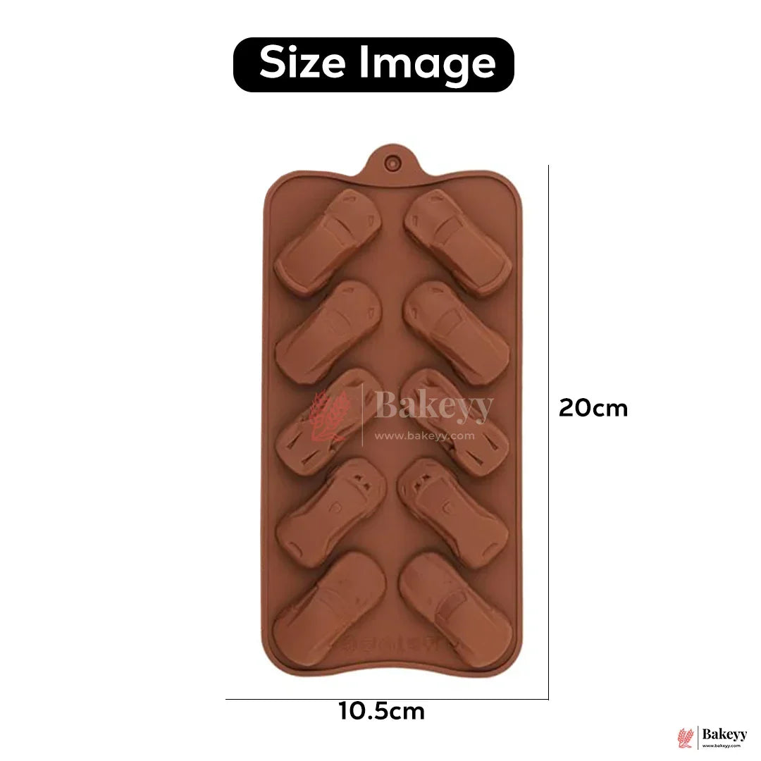 Silicone Car Shape Chocolate Mould – 10 Cavity Fun Kids Tray| 1 Piece - Bakeyy.com - India - Silicone Car Shape Chocolate Mould – 10 Cavity Fun Kids Tray| 1 Piece - Default Title