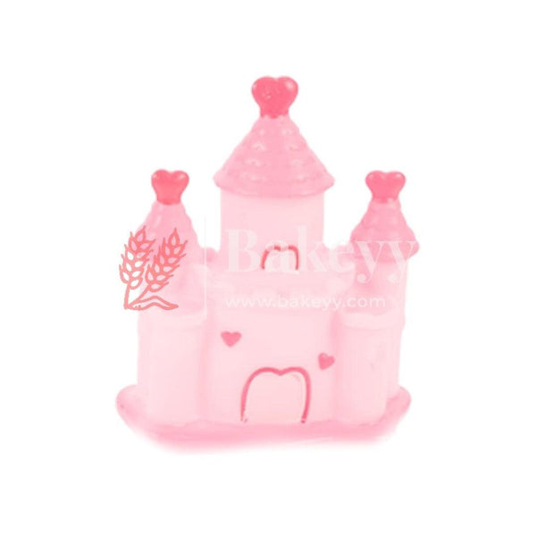 Castle Fairy Tale Cake Topper Pink | Doll Cake Topper - Bakeyy.com