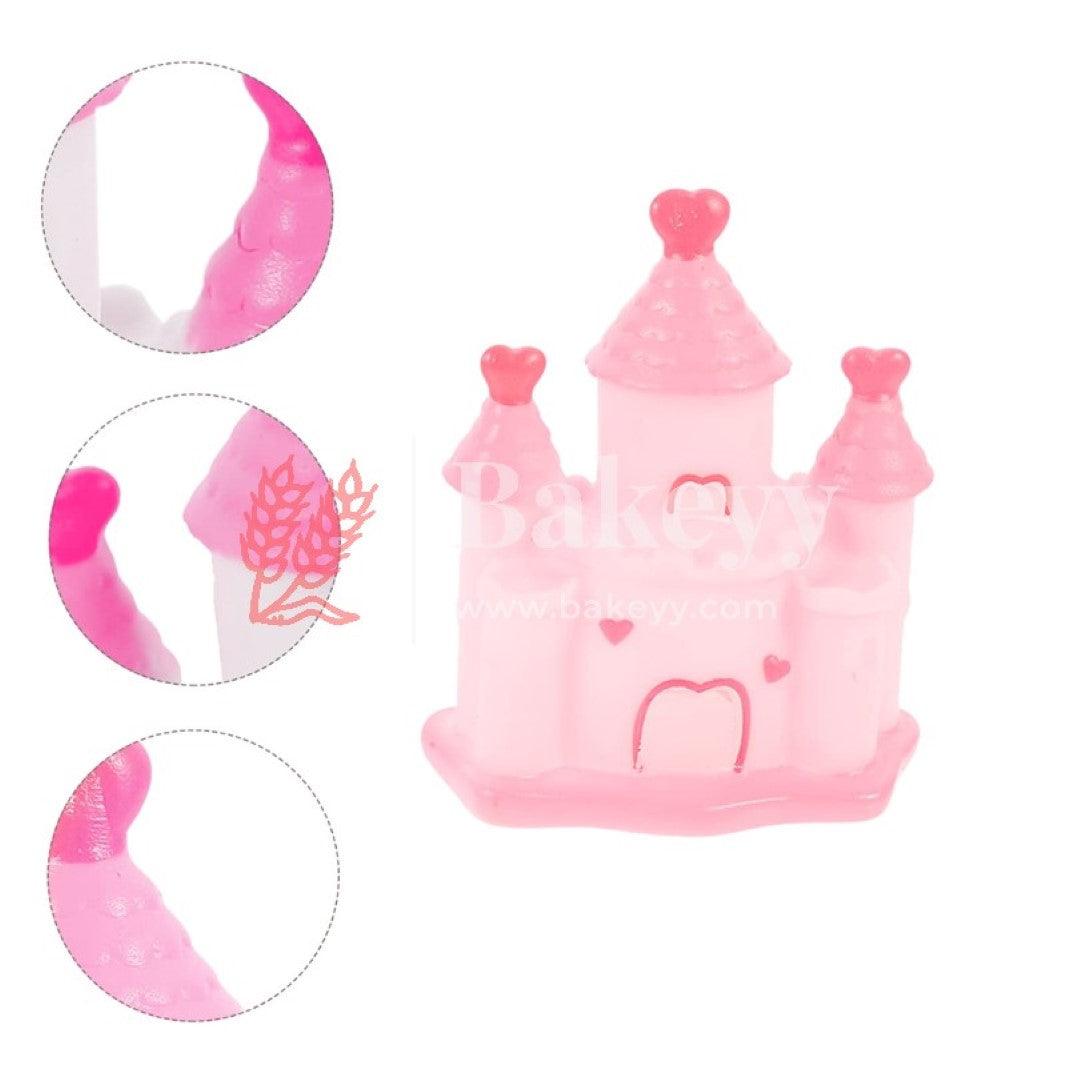 Castle Fairy Tale Cake Topper Pink | Doll Cake Topper - Bakeyy.com - India - Castle Fairy Tale Cake Topper Pink | Doll Cake Topper - Default Title