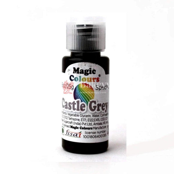 Castle Grey | Magic Colours | Icing Gel Colour | 25g - Bakeyy.com