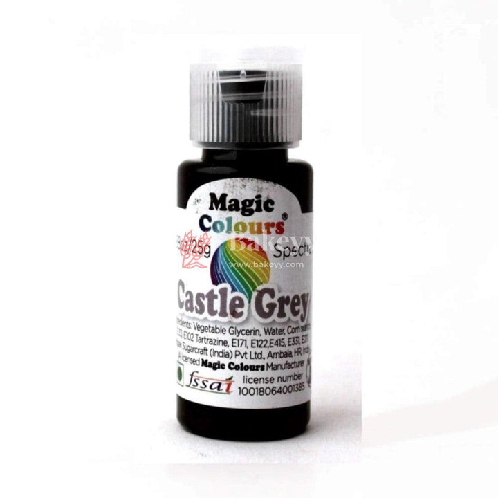 Castle Grey | Magic Colours | Icing Gel Colour | 25g - Bakeyy.com