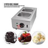 Professional 2-Pot Chocolate Melting Machine – Dual Functionality for Effortless Dessert Creations - Bakeyy.com - India - Professional 2-Pot Chocolate Melting Machine – Dual Functionality for Effortless Dessert Creations - Default Title