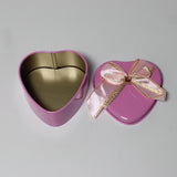 Small | Baby Pink Heart Empty Decorative Tin Box | Gift Box | Chocolate Box | Sweet Box | Jewellery Box | Luxury Box | Pack of 12