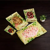 100g|15x10Cm| Floral Design Stand-Up Pouches with Clear Window