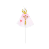 Elegant Ballerina Cake Candle Topper | Gold & Pink Design| (Pack Of 1)