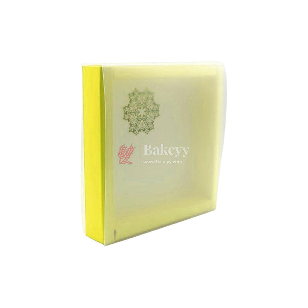 Chocolate Box For 12 Cavity | Multipurpose Box | Pack Of 10 - Bakeyy.com - India - Chocolate Box For 12 Cavity | Multipurpose Box | Pack Of 10 - Yellow