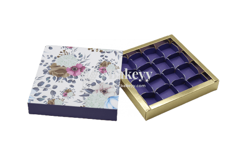 Chocolate Box For 16 | Gift Box | Multipurpose Box - Bakeyy.com - India - Chocolate Box For 16 | Gift Box | Multipurpose Box - Pack Of 10 pc / 4823