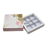 Chocolate Box For 9 | Gift Box | Multipurpose Box - Bakeyy.com - India - Chocolate Box For 9 | Gift Box | Multipurpose Box - Pack Of 10 pc / 4823