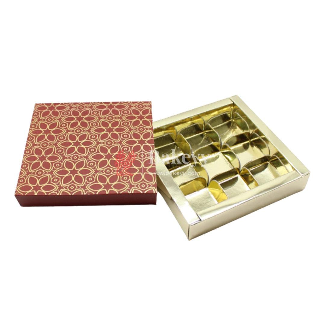 Chocolate Box For 9 | Gift Box | Multipurpose Box - Bakeyy.com - India - Chocolate Box For 9 | Gift Box | Multipurpose Box - Pack Of 10 pc / 4823