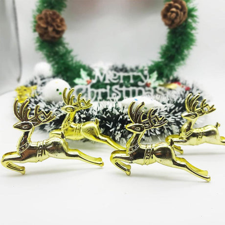 CHRISTMAS GOLDEN REINDEER TOPPER | PACK OF 1 - Bakeyy.com - India - CHRISTMAS GOLDEN REINDEER TOPPER | PACK OF 1 - Default Title