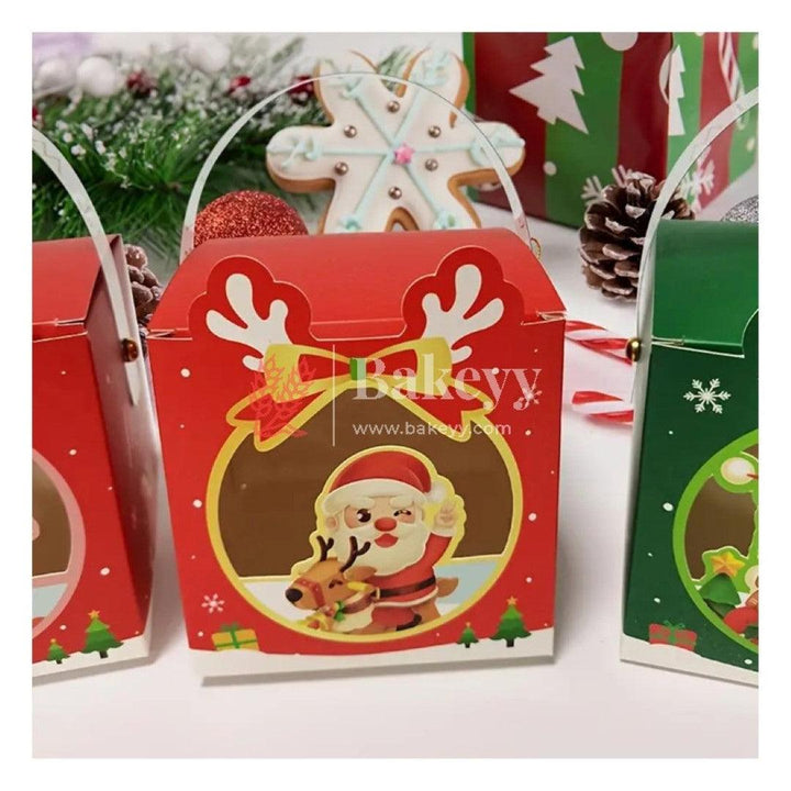 Christmas Goodies Box, Merry Christmas Paper Bowknot Gift Boxes, Chocolate Present Box, Cookie Packaging Box | Red | Pack of 10 - Bakeyy.com - India - Christmas Goodies Box, Merry Christmas Paper Bowknot Gift Boxes, Chocolate Present Box, Cookie Packaging Box | Red | Pack of 10 - Default Title