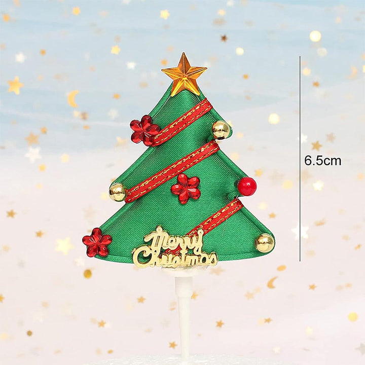 CHRISTMAS TREE | TOPPER 3 | PACK OF 1 - Bakeyy.com