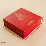 Christmas Plum Cake Box | Festive Printed Packaging | Pack of 25