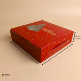 Christmas Plum Cake Box | Festive Printed Packaging | Pack of 25
