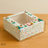 Christmas Plum Cake Box | Festive Printed Packaging | Pack of 25 - Bakeyy.com - India - Christmas Plum Cake Box | Festive Printed Packaging | Pack of 25 - Design 2 / 6x6x2 Inch | 250g 300.00