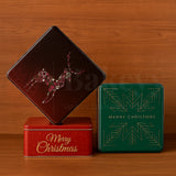 Christmas Hamper Square Tin Box | Pack of 2