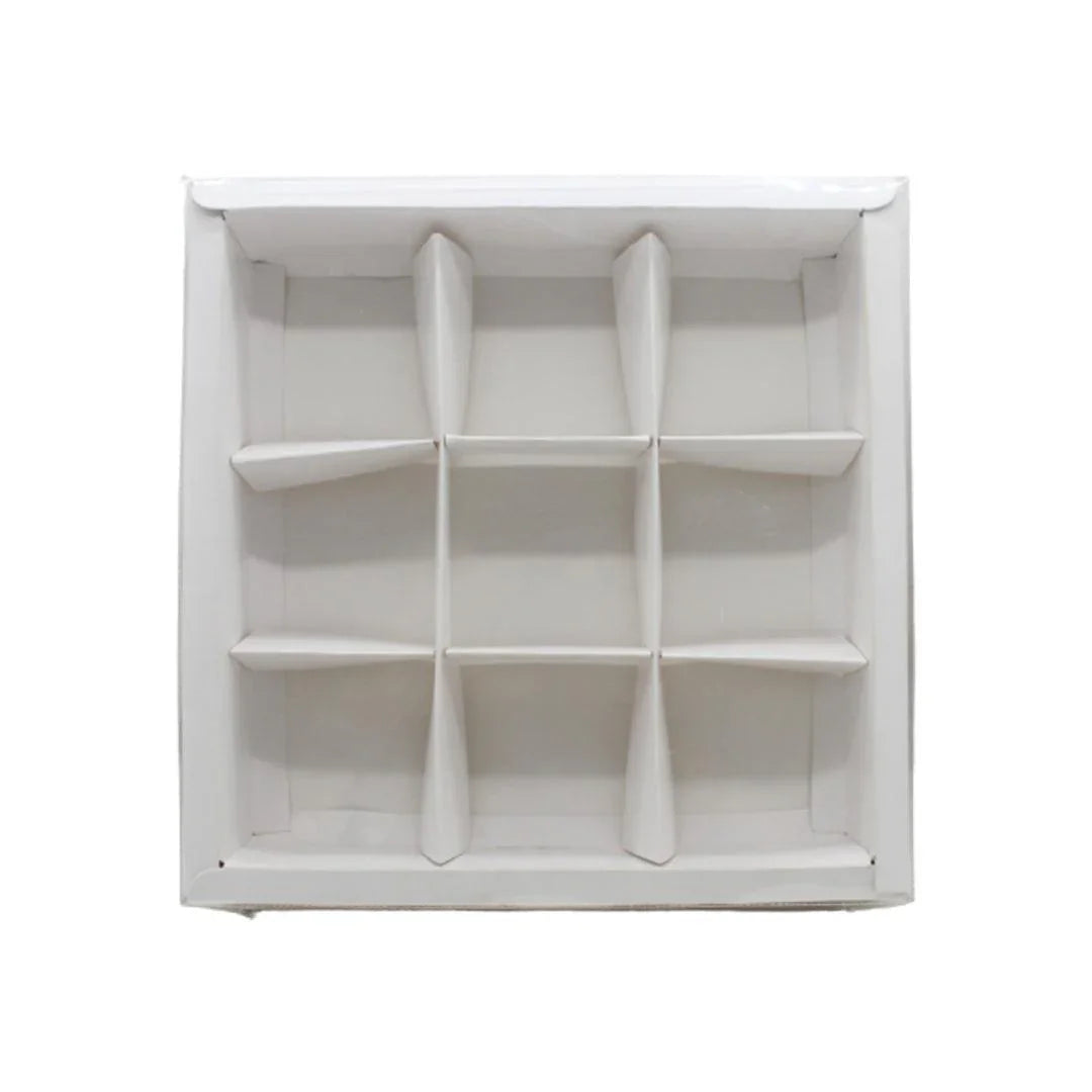 clear-transparent-9-cavity-brownie-box-or-white-color-or-pack-of-10-bakeyy-com-3 - Bakeyy.com