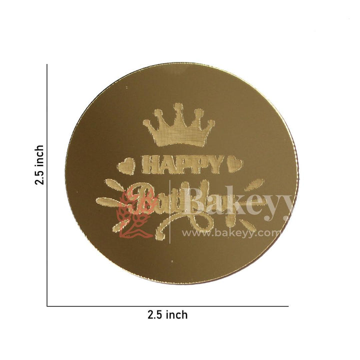 Coin Happy Birthday Topper | Gold Color | Pack Of 5 | - Bakeyy.com - India - Coin Happy Birthday Topper | Gold Color | Pack Of 5 | - Default Title