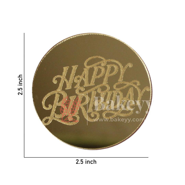 Coin Happy Birthday Topper | Gold Color | Pack Of 5 | - Bakeyy.com - India - Coin Happy Birthday Topper | Gold Color | Pack Of 5 | - Default Title