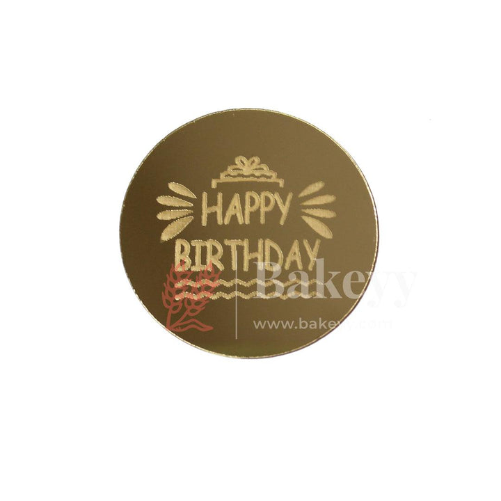 Coin Happy Birthday Topper | Gold Color | Pack Of 5 | - Bakeyy.com - India - Coin Happy Birthday Topper | Gold Color | Pack Of 5 | - Default Title