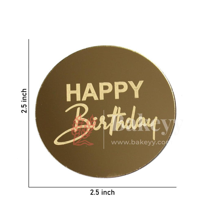 Coin Happy Birthday Topper | Gold Color | Pack Of 5 | - Bakeyy.com - India - Coin Happy Birthday Topper | Gold Color | Pack Of 5 | - Default Title