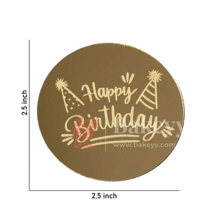 Coin Happy Birthday Topper | Gold Color | Pack Of 5 | - Bakeyy.com - India - Coin Happy Birthday Topper | Gold Color | Pack Of 5 | - Default Title