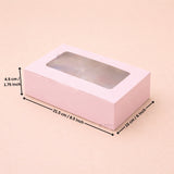 Pink Color Brownie Box | L Shape Window & Top Window | Multiple Capacities Available | Pack of 10