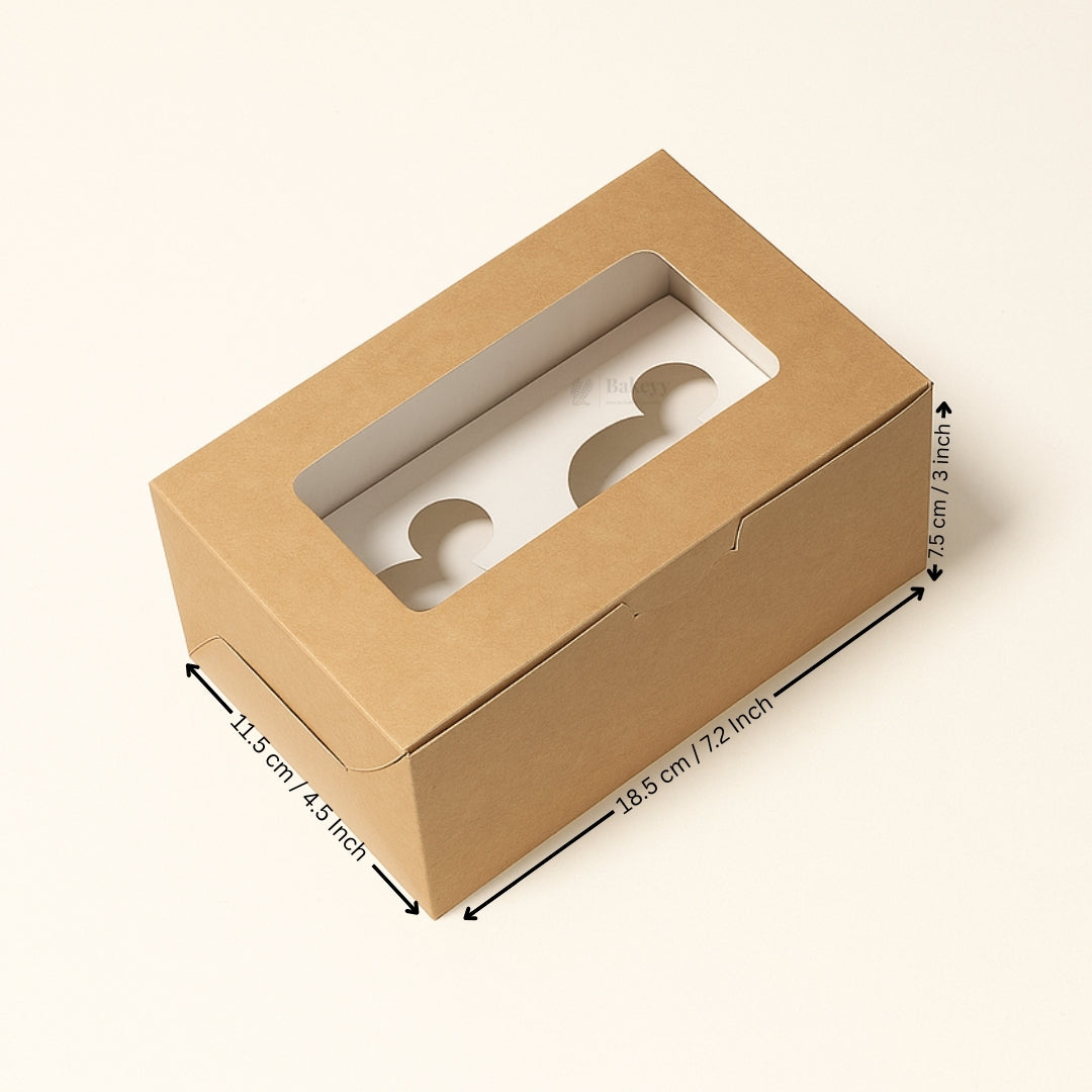 Color Cupcake Boxes With Handle | Christmas Style Cupcake Boxes | Multi-Colour Festive Boxes | Pack of 10