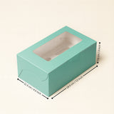 Color Cupcake Boxes With Handle | Christmas Style Cupcake Boxes | Multi-Colour Festive Boxes | Pack of 10