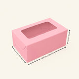 Color Cupcake Boxes With Handle | Christmas Style Cupcake Boxes | Multi-Colour Festive Boxes | Pack of 10