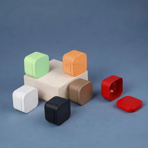 Square Metal Tin Box | Multi-Purpose Storage Tin | Candle, Gift & Storage Use | Pack of 12 - Bakeyy.com - India - Square Metal Tin Box | Multi-Purpose Storage Tin | Candle, Gift & Storage Use | Pack of 12 - Default Title 480.00