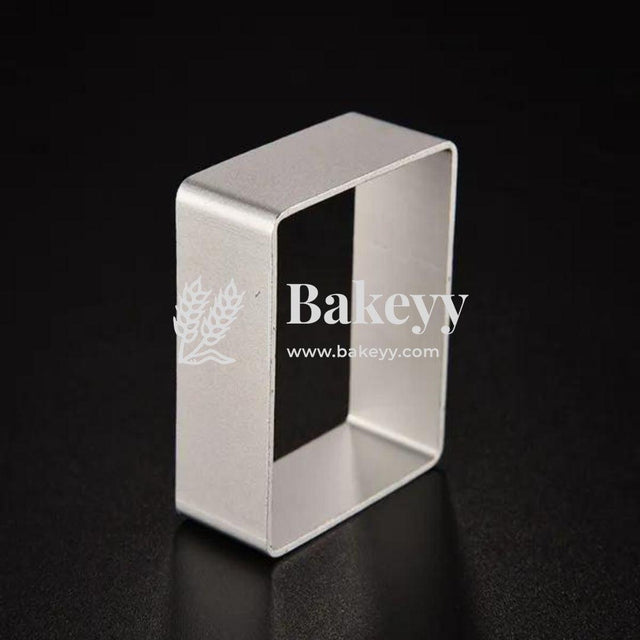 Cookie - Biscuit Cutter - Rectangle Shape - Biscuit Mould - Aluminium - 1 Piece - Bakeyy.com - India - Cookie - Biscuit Cutter - Rectangle Shape - Biscuit Mould - Aluminium - 1 Piece - Default Title