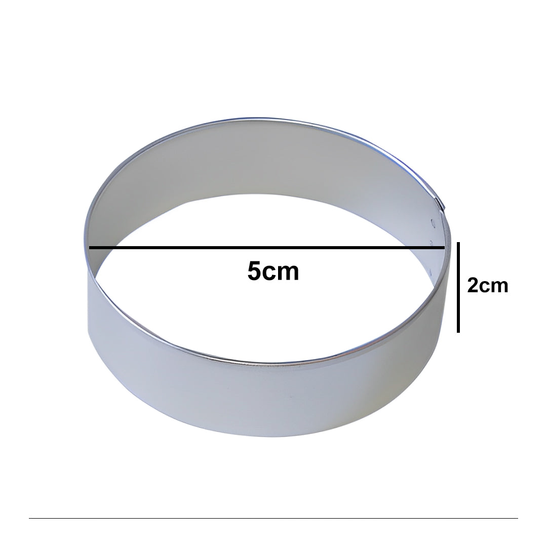 Cookie - Biscuit Cutter -  Round Shape - Biscuit Mould - Aluminium - 1 Piece