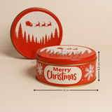 Christmas Assorted  Prints Dream Cake Tin Box