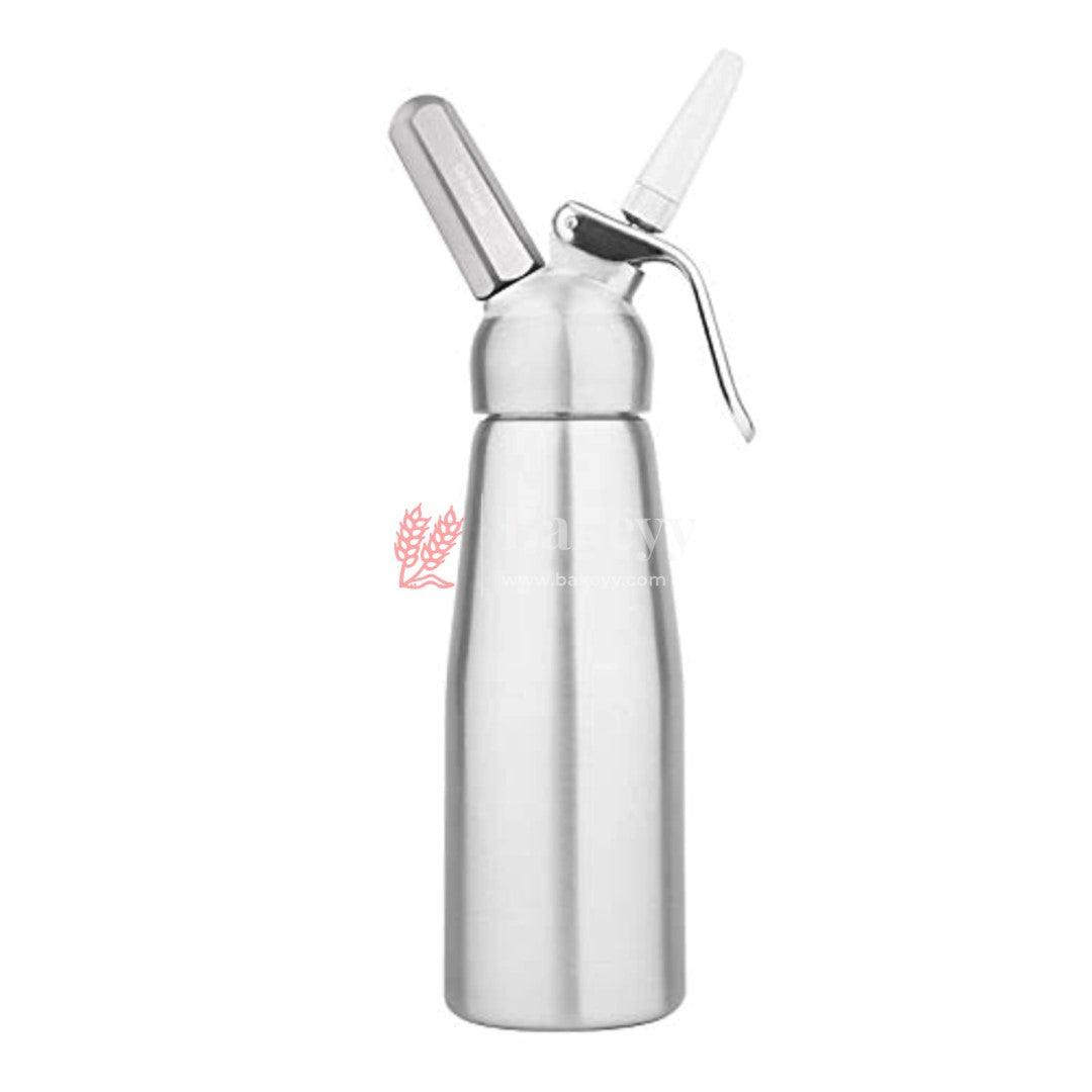 Cream Whipper | Whipped Cream Dispenser Canister | Metal Cap - Bakeyy.com - India - Cream Whipper | Whipped Cream Dispenser Canister | Metal Cap - 500 ML