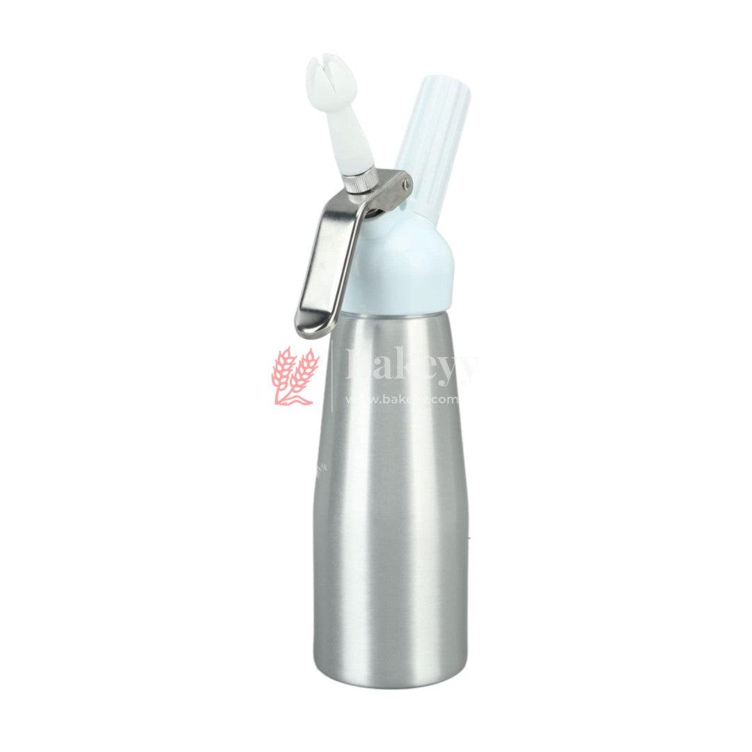 Cream Whipper | Whipped Cream Dispenser Canister | Plastic Cap - Bakeyy.com - India - Cream Whipper | Whipped Cream Dispenser Canister | Plastic Cap - 500 ML