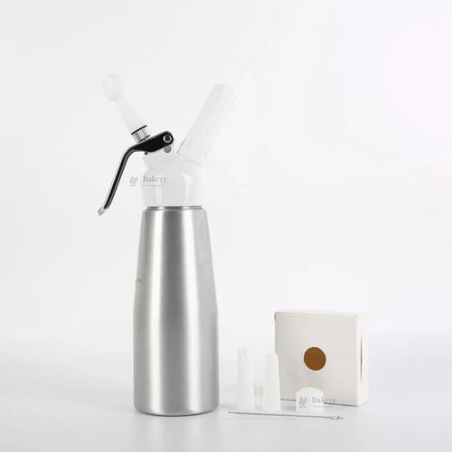 Plastic Head Cream Whipper | Whipped Cream Dispenser for Desserts & Beverages | 500ml / 1000ml Capacity Available | Pack of 1 - Bakeyy.com - India - Plastic Head Cream Whipper | Whipped Cream Dispenser for Desserts & Beverages | 500ml / 1000ml Capacity Available | Pack of 1 - 500 ml 2200.00