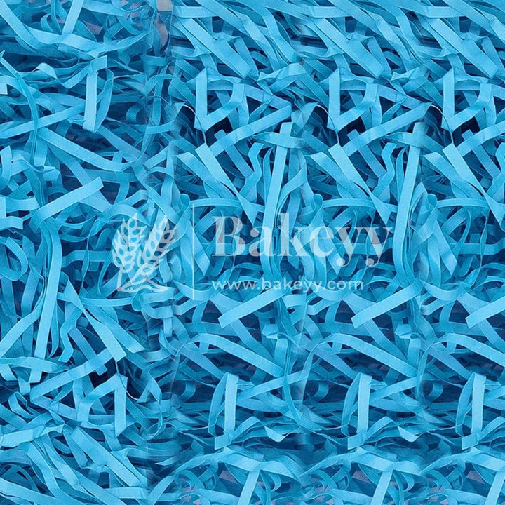 Crinkle Confetti Shredded Shreds Grass Paper Blue - Bakeyy.com