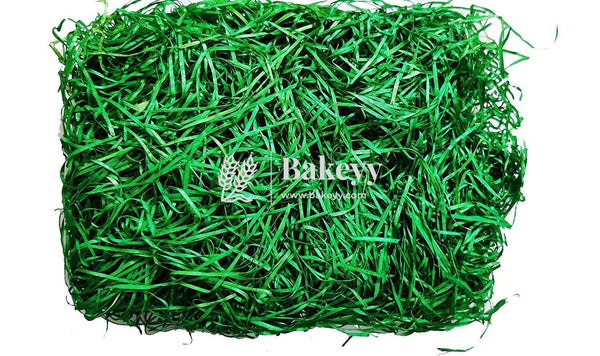 Crinkle Confetti Shredded Shreds Grass Paper Green - Bakeyy.com