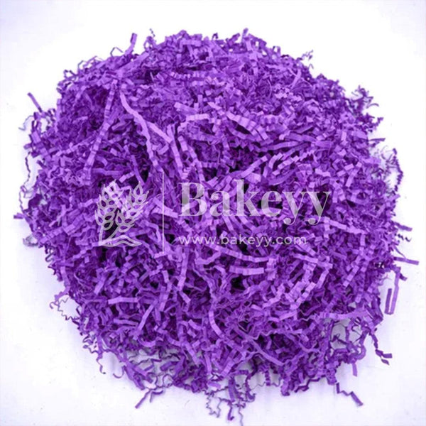 Crinkle Confetti Shredded Shreds Grass Paper Purple - Bakeyy.com