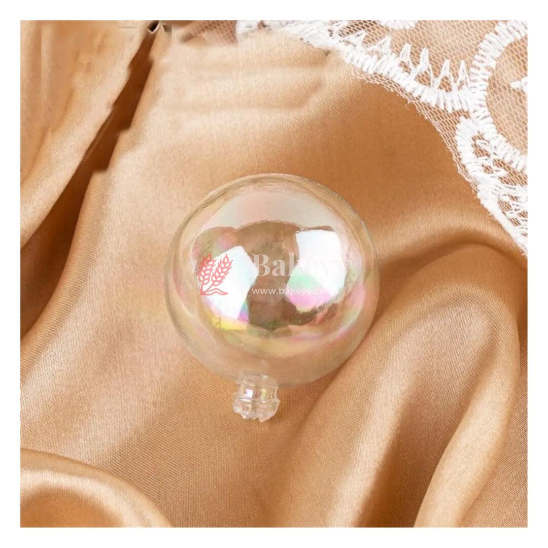 Faux Ball Crystal Ball Topper For Cake and Cupcake Decoration - Bakeyy.com - India - Faux Ball Crystal Ball Topper For Cake and Cupcake Decoration - Transparent